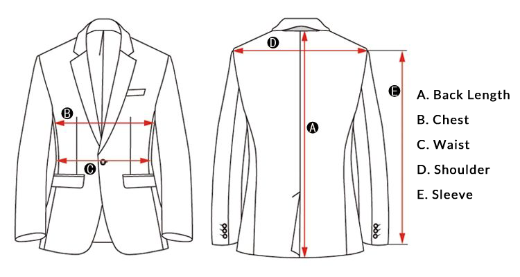 Sport Coat Measurement Chart: A Visual Reference of Charts | Chart Master